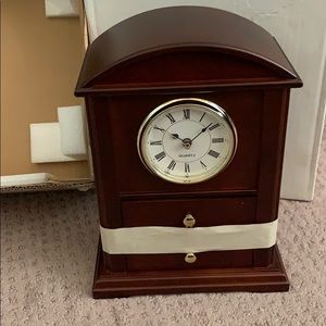 Mantel Clock with jewelry box